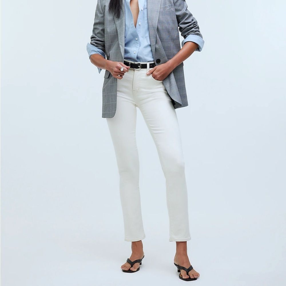 Madewell Mid-Rise Perfect Vintage Jean in Vintage‎ Canvas Womens 24 Petite Ecru